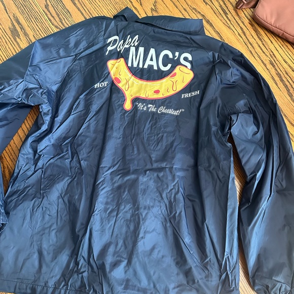 Navy Windbreaker “Papa Mac’s” Size L - Picture 1 of 5